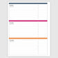 The Academic Horizontal Planner - Begonia