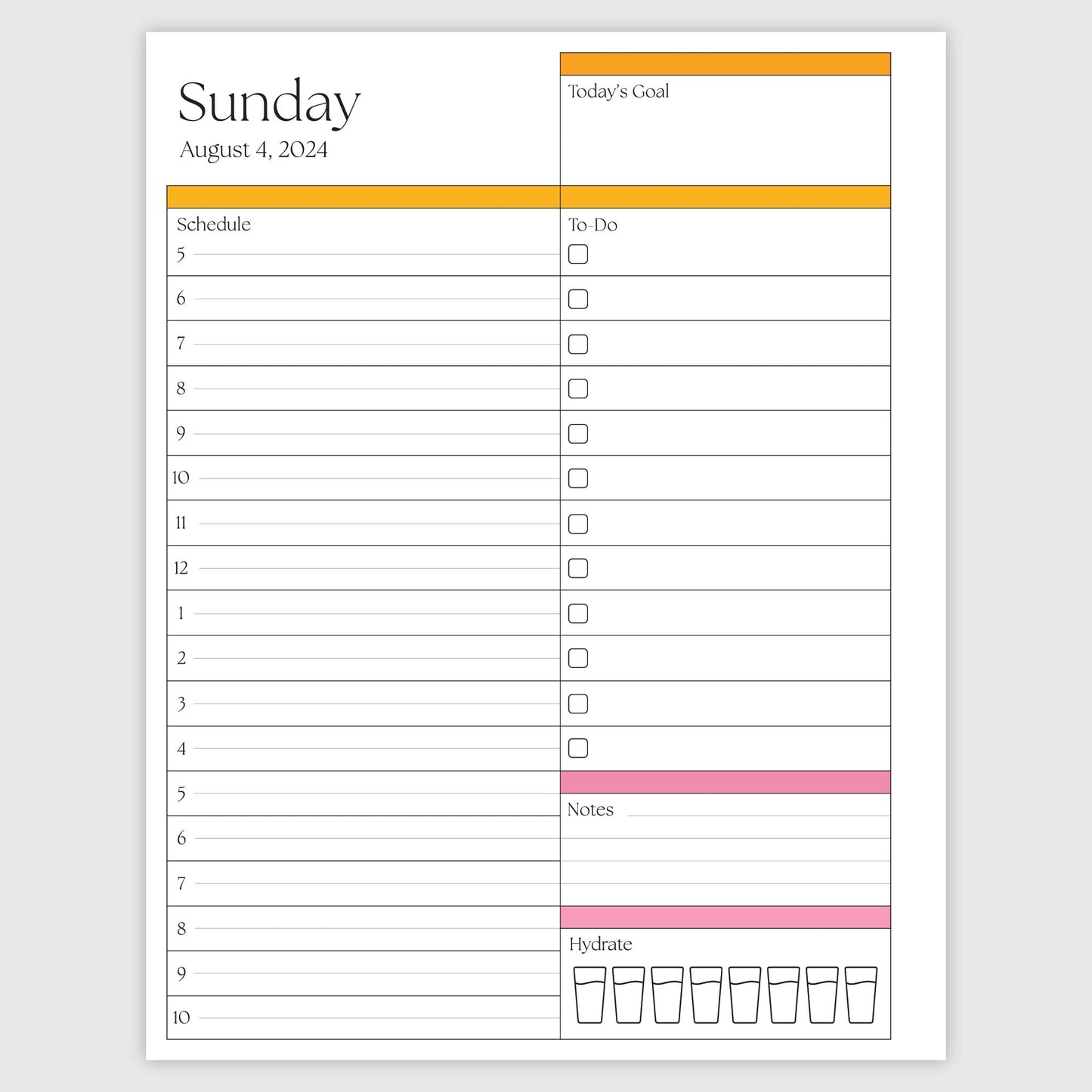 The Works Daily Planner - Citrus Burst