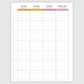 The Academic Vertical Planner - Citrus Burst