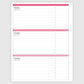 The Academic Horizontal Planner - Coquette