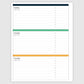The Academic Horizontal Planner - Emerald
