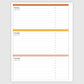 The Academic Horizontal Planner - Funky Flora