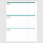 The Academic Horizontal Planner - Lemon Drop