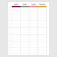 The Academic Vertical Planner - Wildflowers