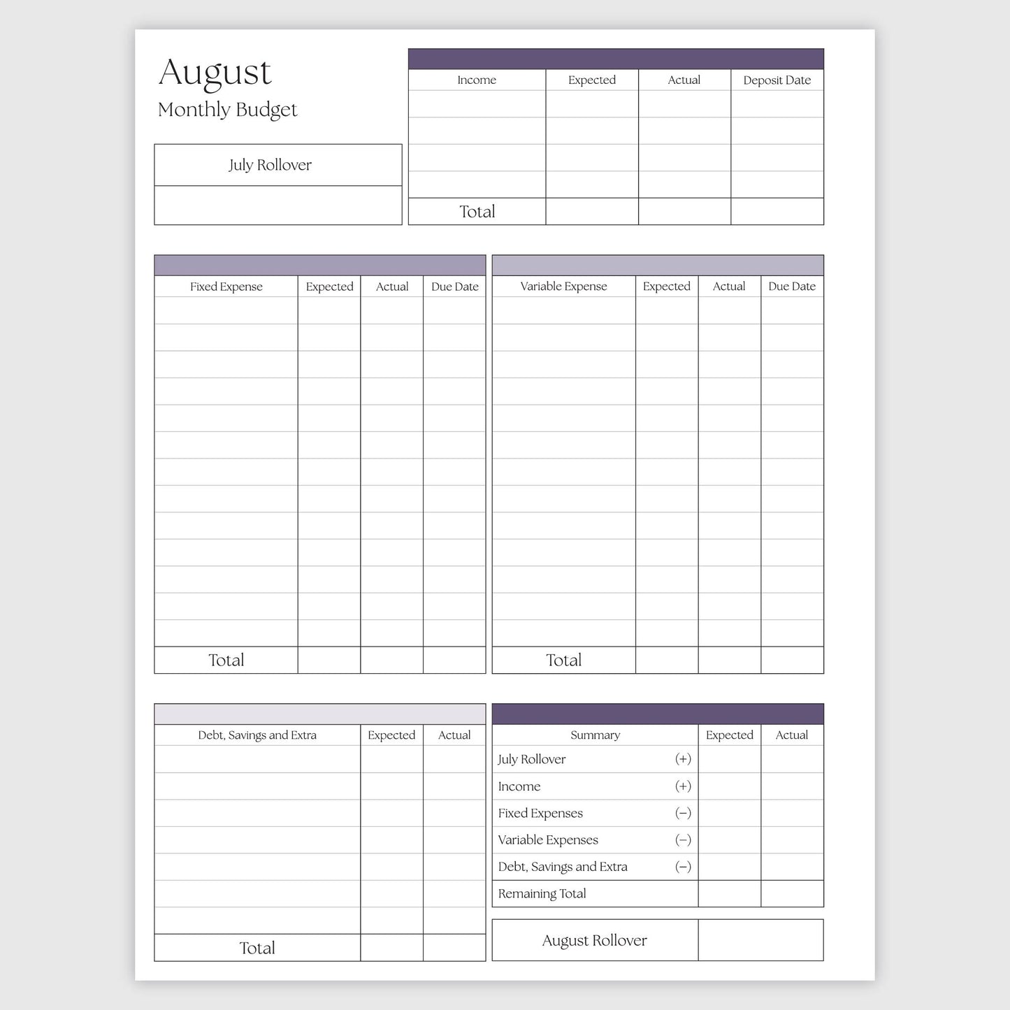 The Works Horizontal Weekly Planner - Colibri