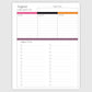 The Works Vertical Hourly Planner - Bliss