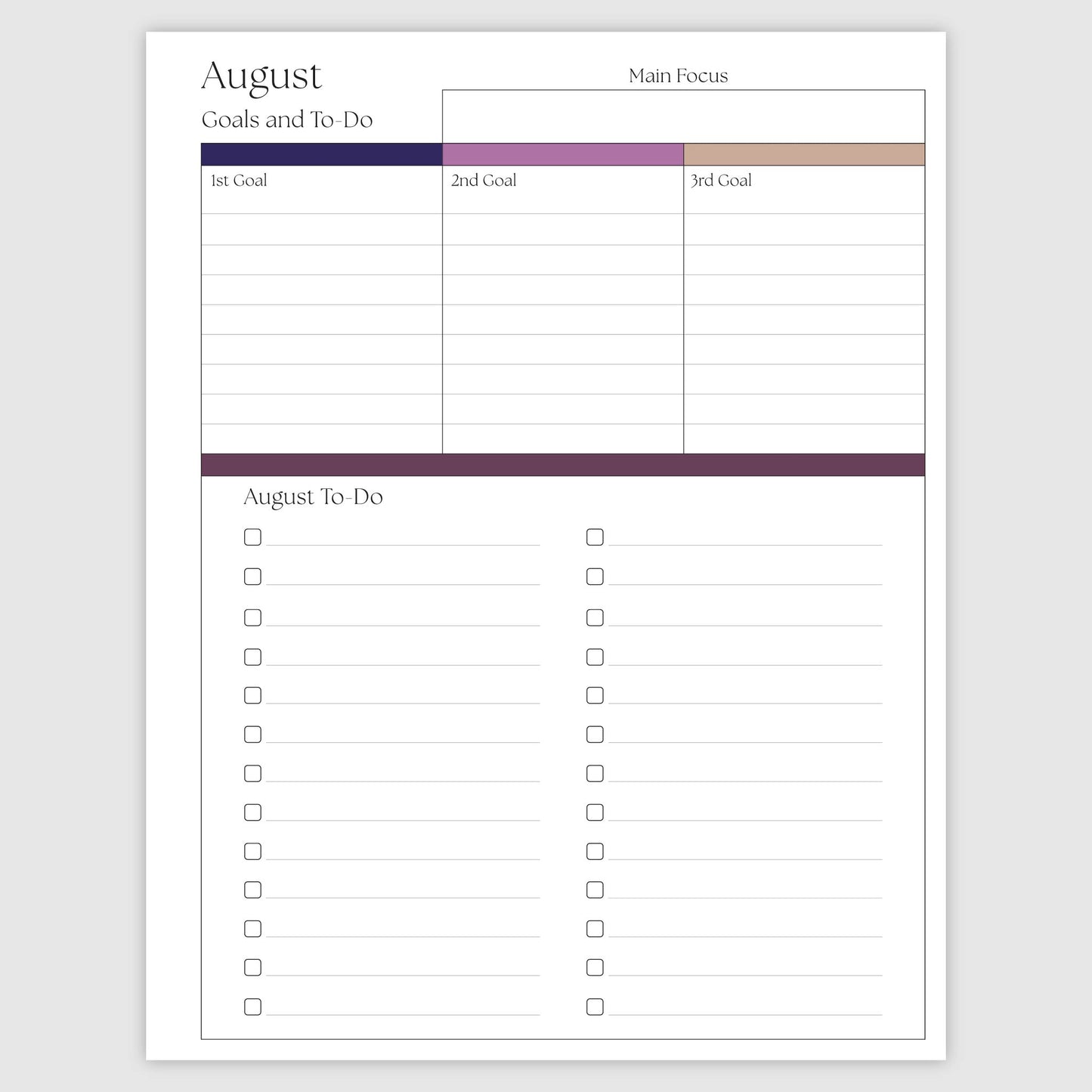 The Academic Horizontal Planner - Galaxy