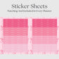 The Academic Horizontal Planner - Coquette