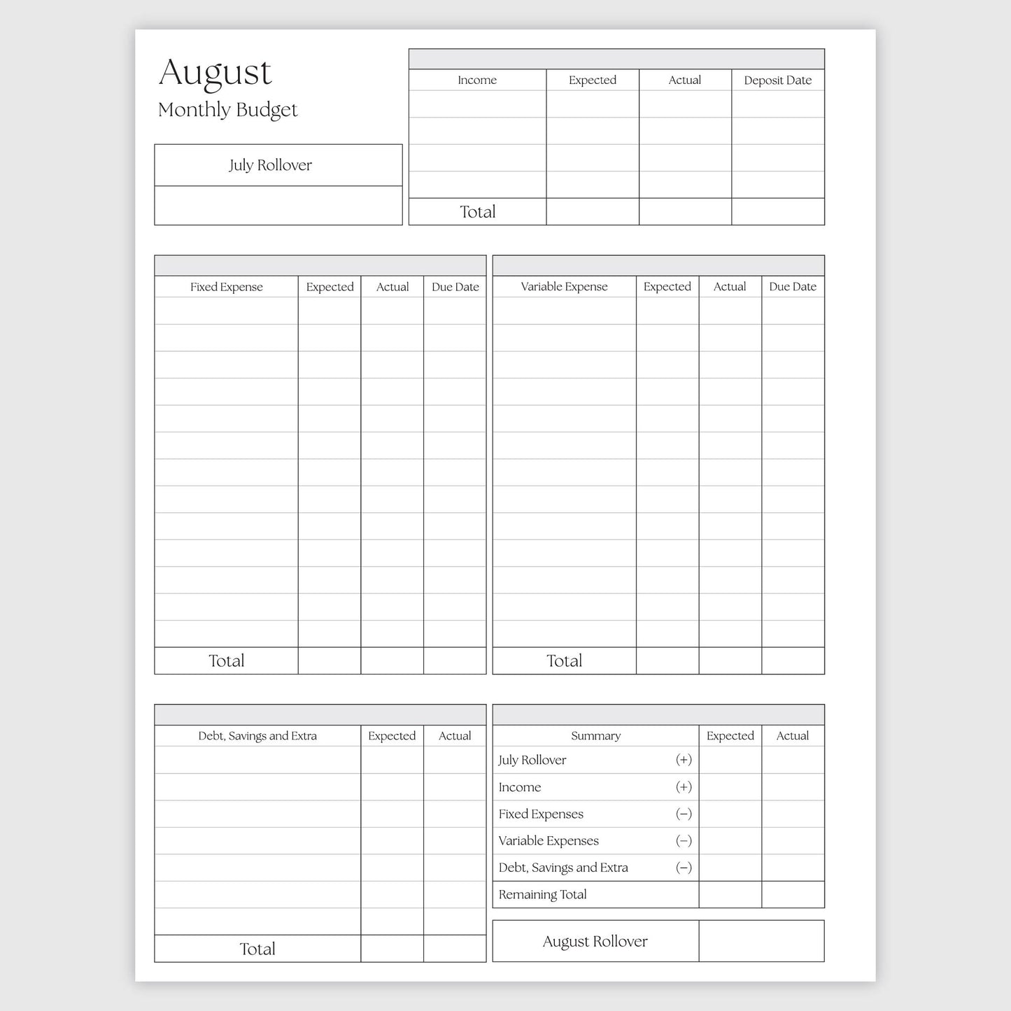 The Works Vertical Hourly Planner - Oasis