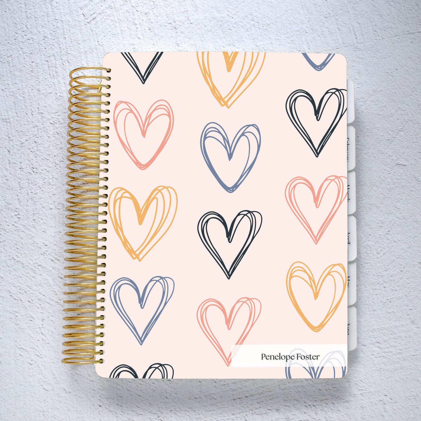 The Works Horizontal Weekly Planner - Hearts