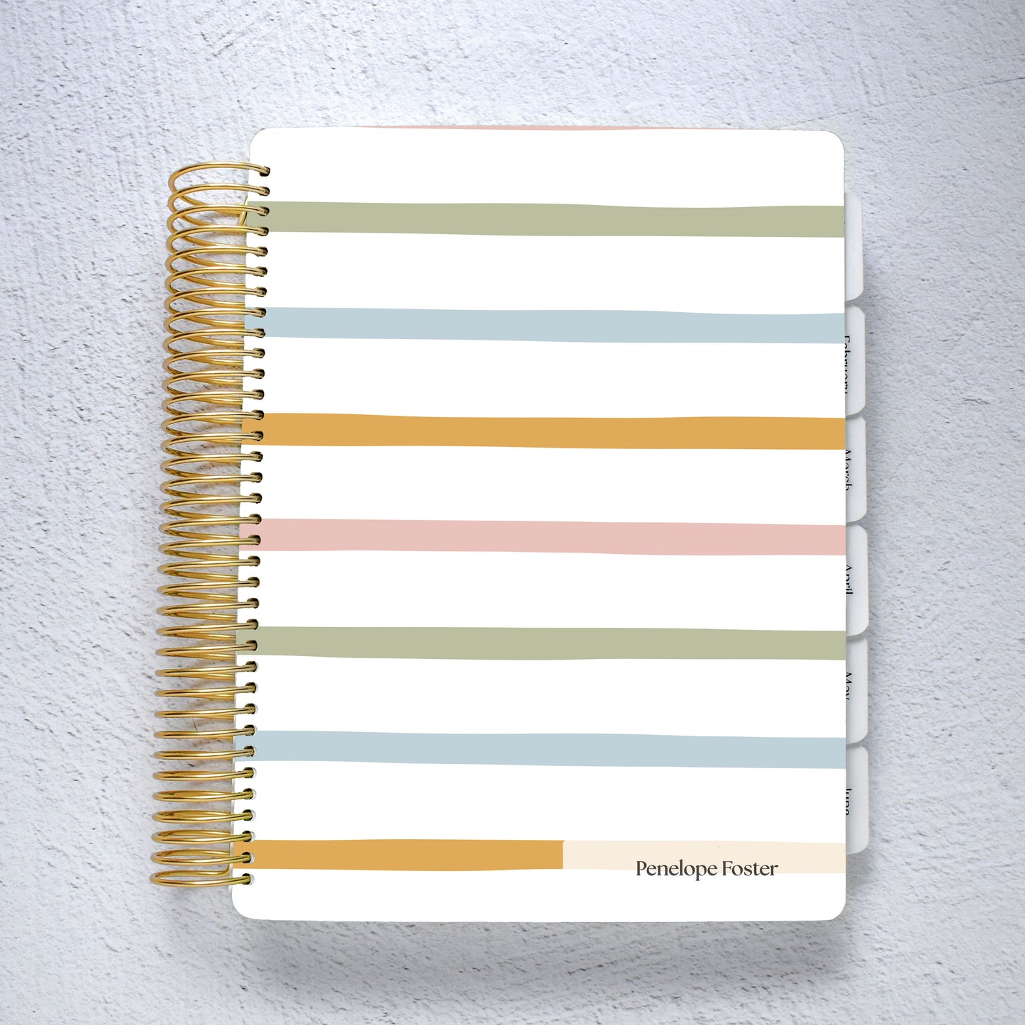The Works Horizontal Weekly Planner - Stripes