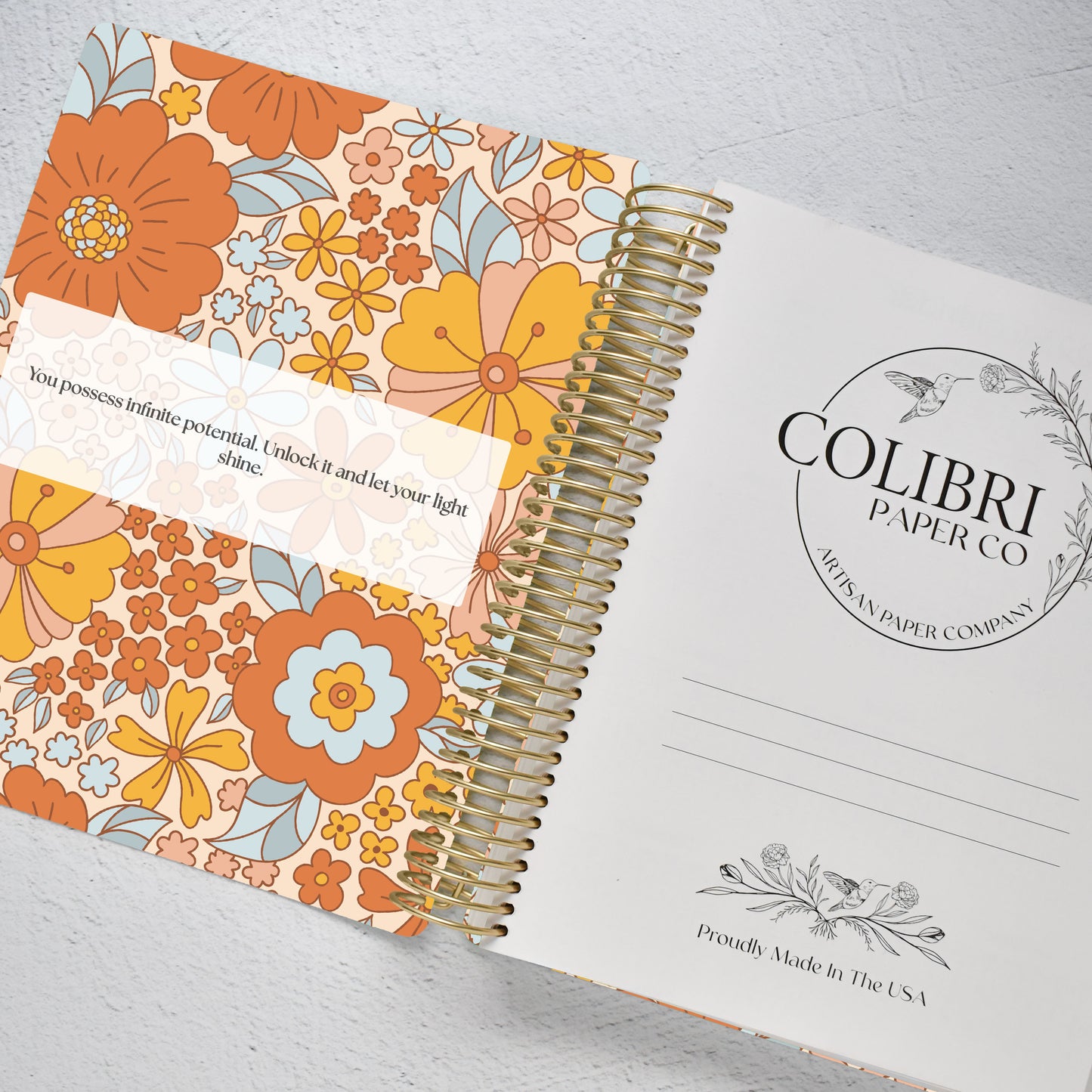 The Academic Horizontal Planner - Funky Flora