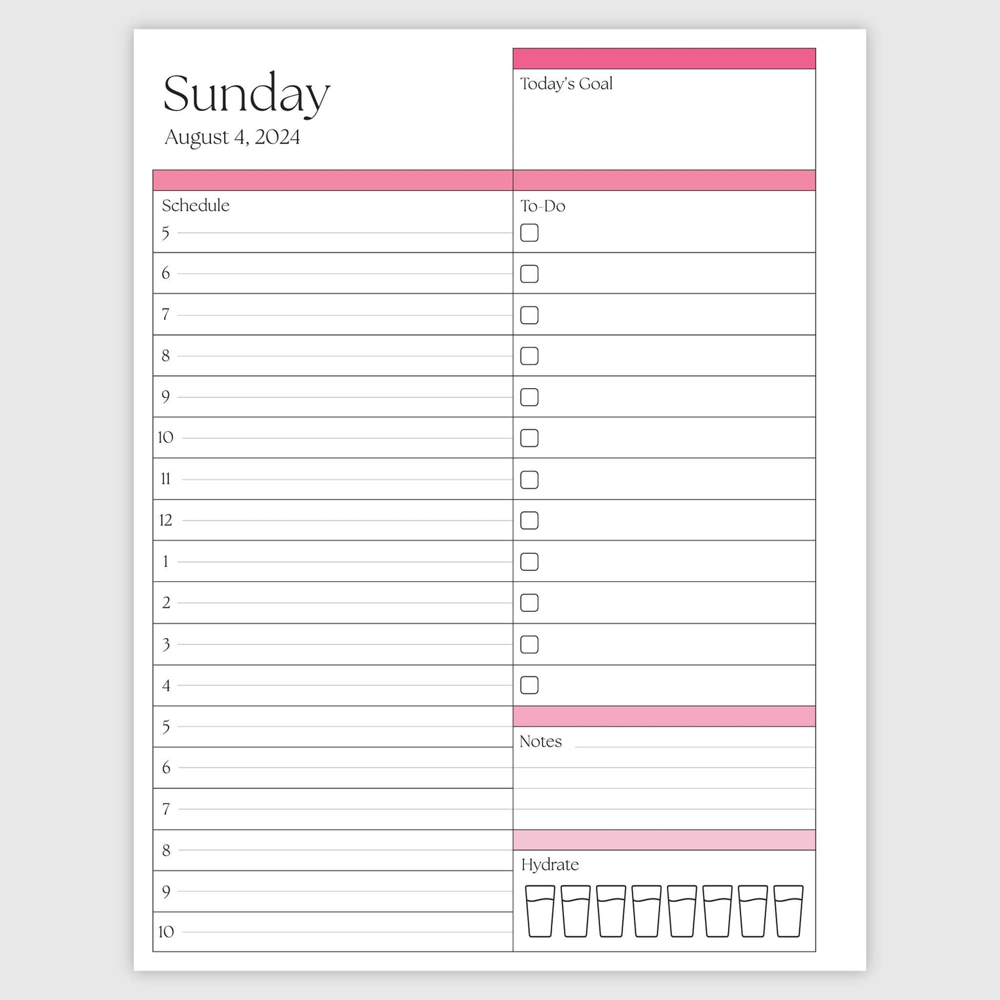 The Works Daily Planner - Coquette