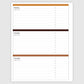 The Academic Horizontal Planner - Daisy