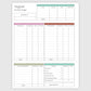 The Works Horizontal Weekly Planner - Palms