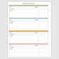 The Academic Horizontal Planner - Stripes