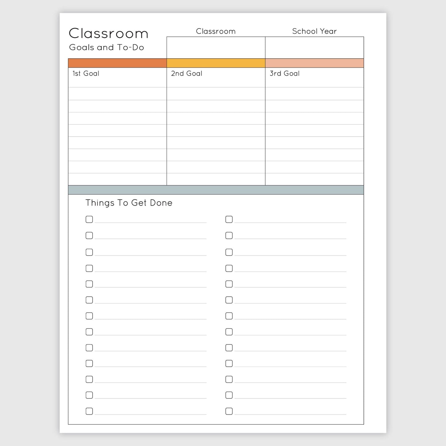 The Teacher Planner - Funky Flora