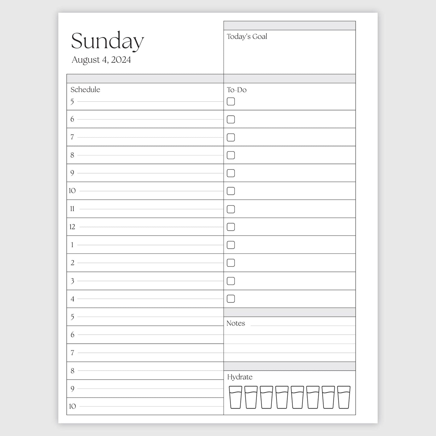 The Works Daily Planner - Palms