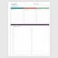 The Works Vertical Hourly Planner - Tropic