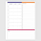The Works Vertical Hourly Planner - Acrylic
