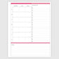The Works Vertical Weekly Planner - Coquette