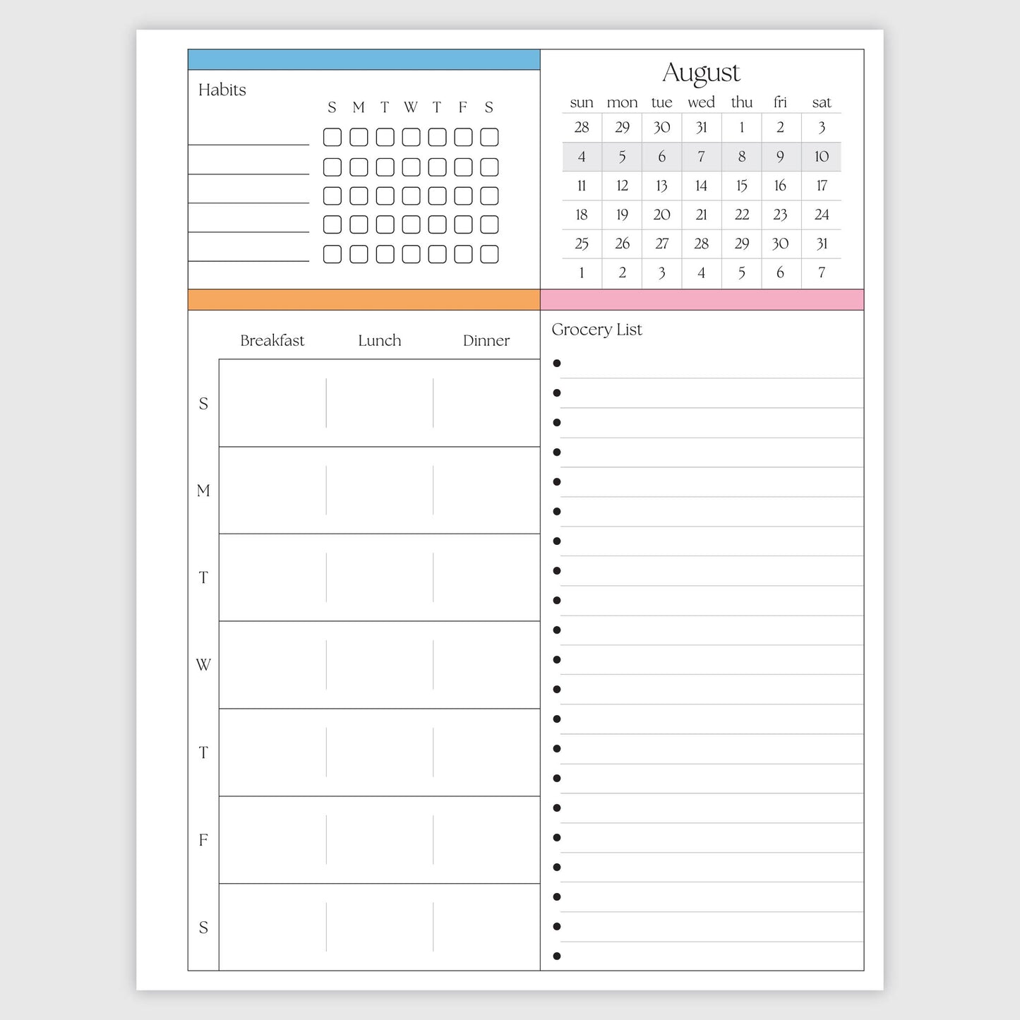 The Works Daily Planner - Groovy