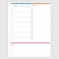 The Works Vertical Hourly Planner - Groovy