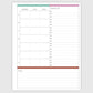 The Works Horizontal Weekly Planner - Palms