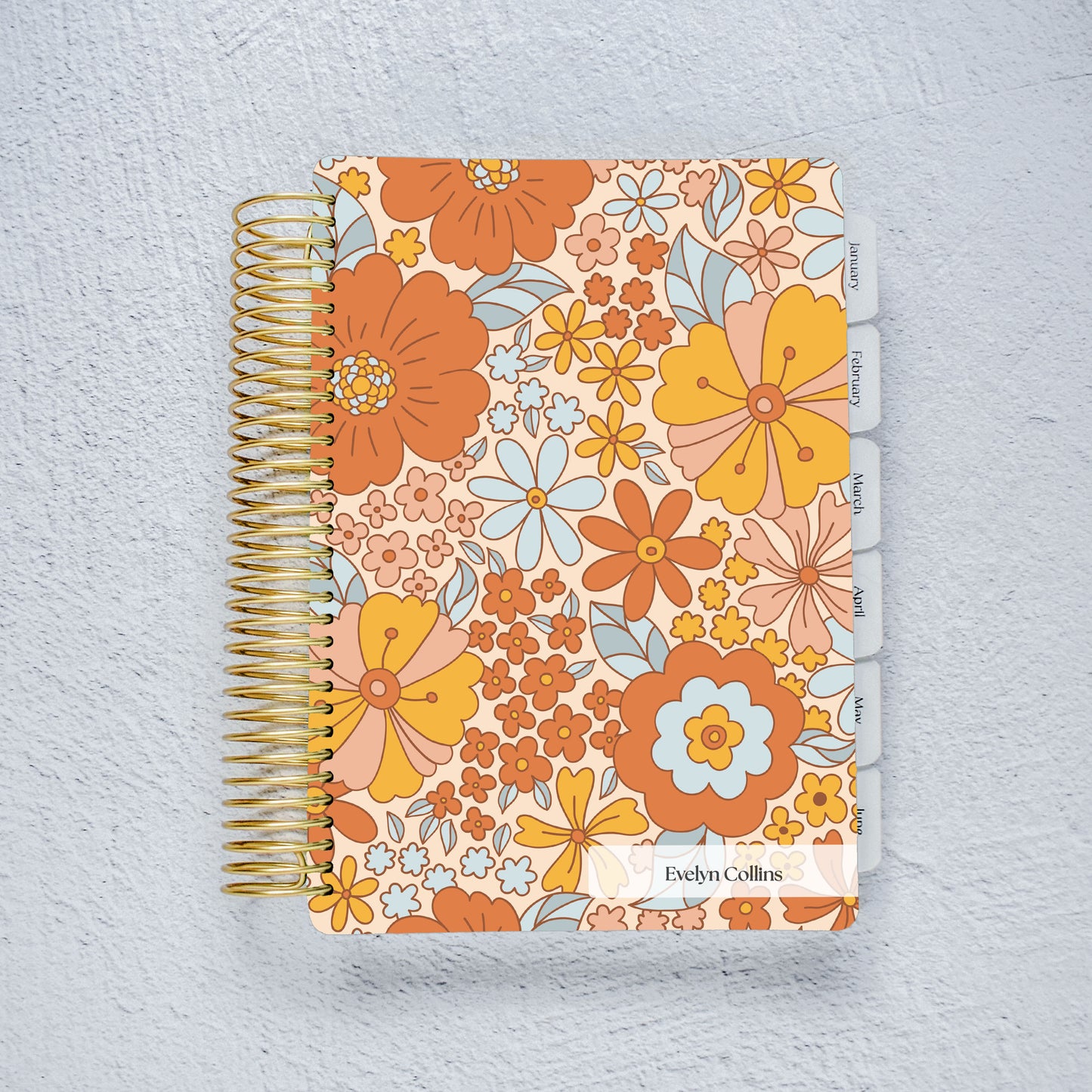 The Academic Horizontal Planner - Funky Flora