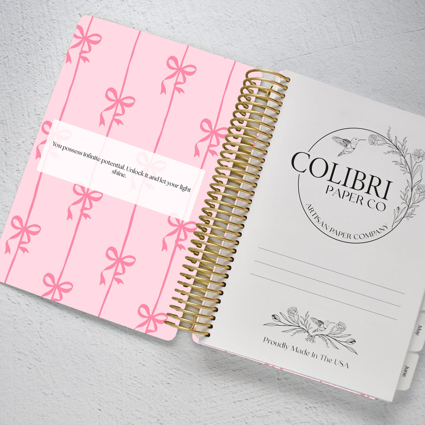 The Works Horizontal Weekly Planner - Coquette