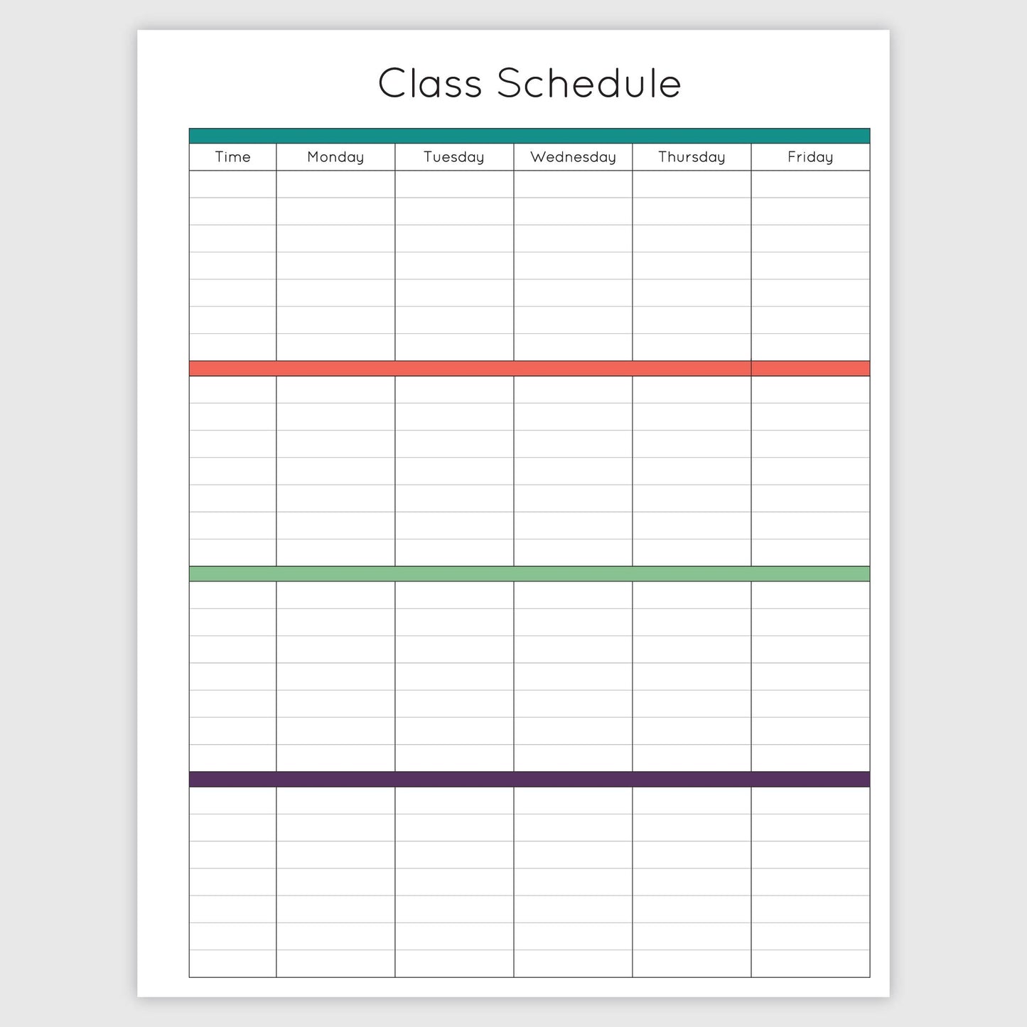 The Teacher Planner - Tropic