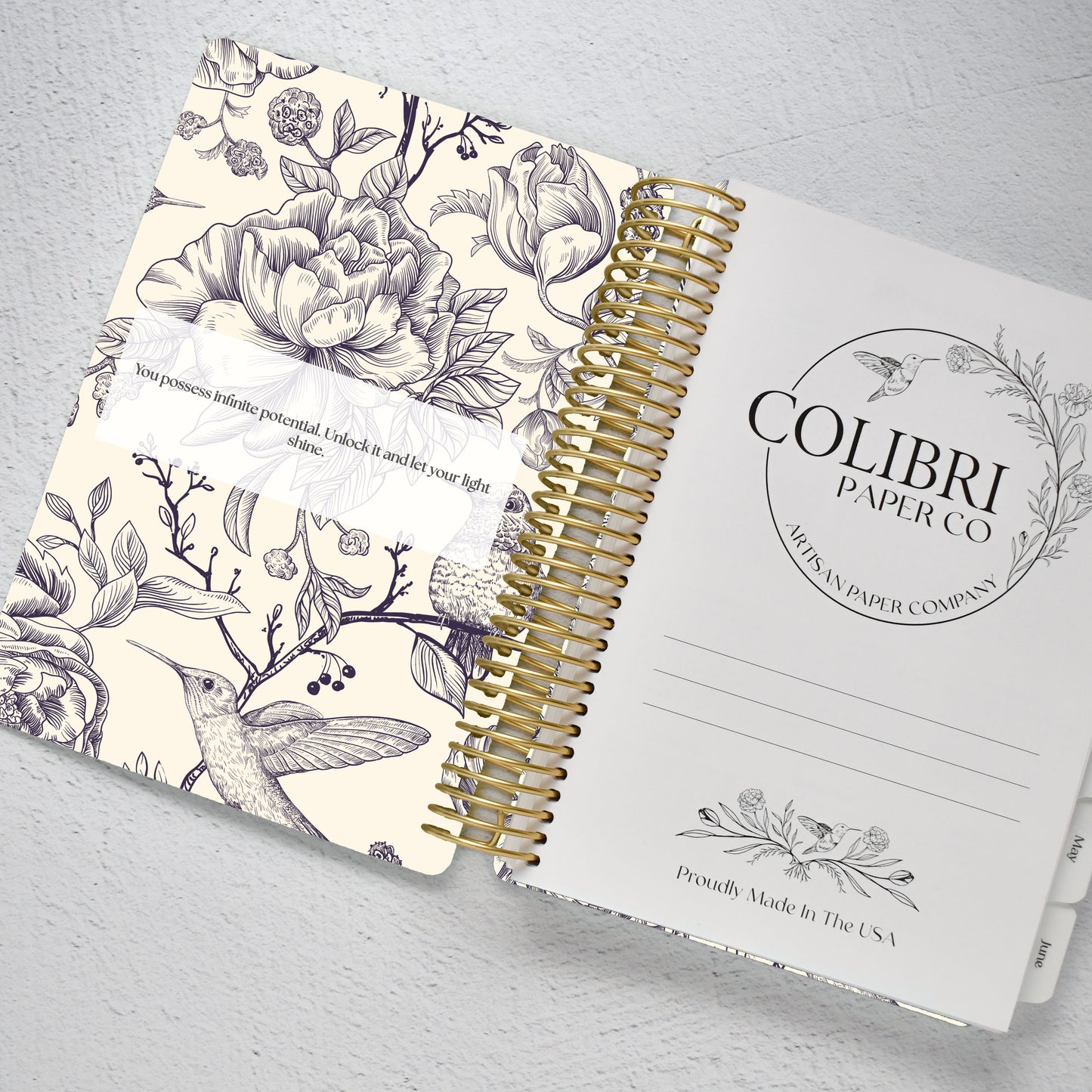 The Works Horizontal Weekly Planner - Colibri