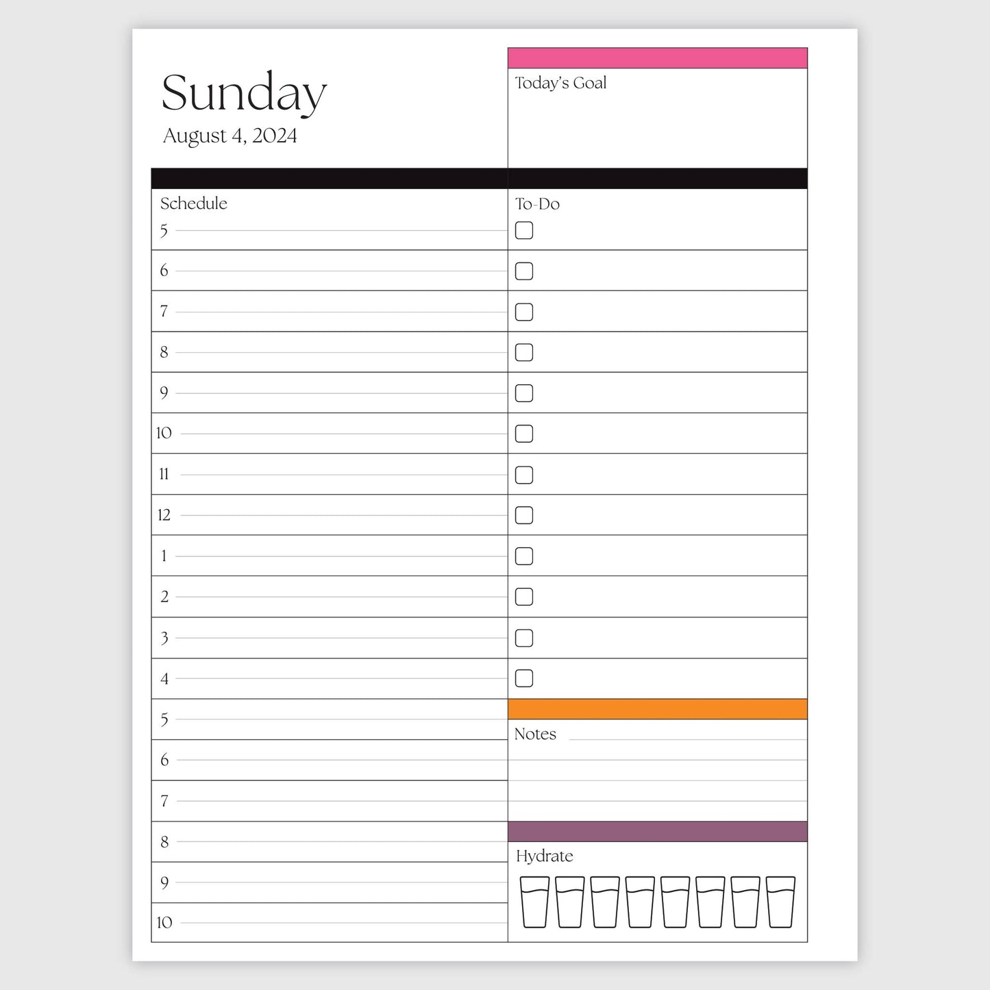 The Works Daily Planner - Bliss