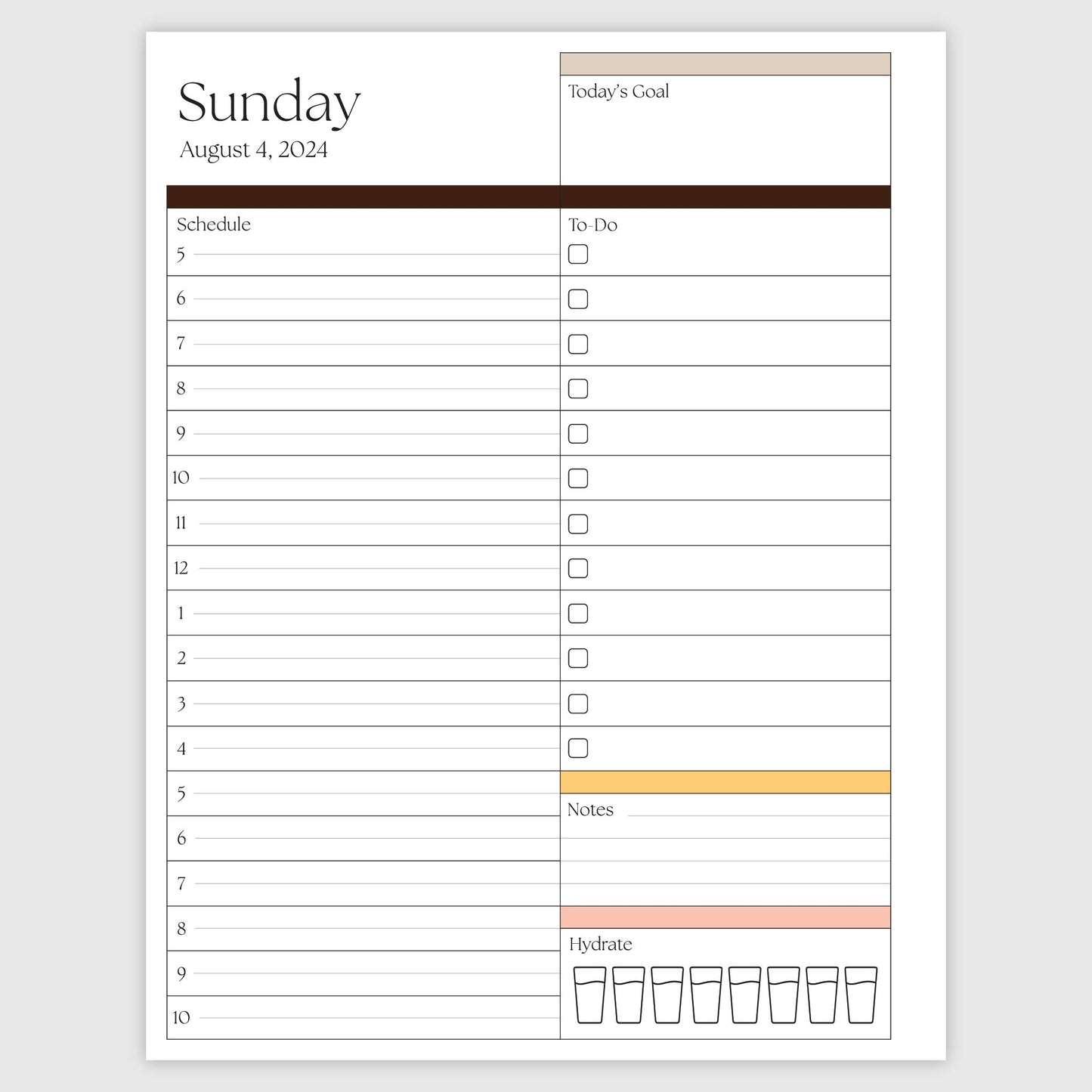 The Works Daily Planner - Poppy