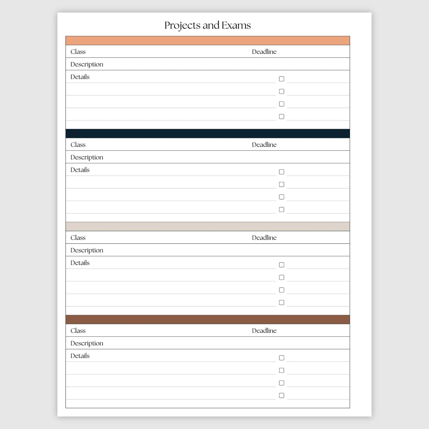 The Academic Vertical Planner - Splattered