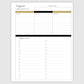 The Works Horizontal Weekly Planner - Geo Abstract