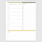 The Works Vertical Weekly Planner - Chamomile
