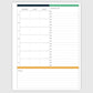The Works Vertical Hourly Planner - Emerald