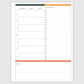 The Works Vertical Hourly Planner - Floret
