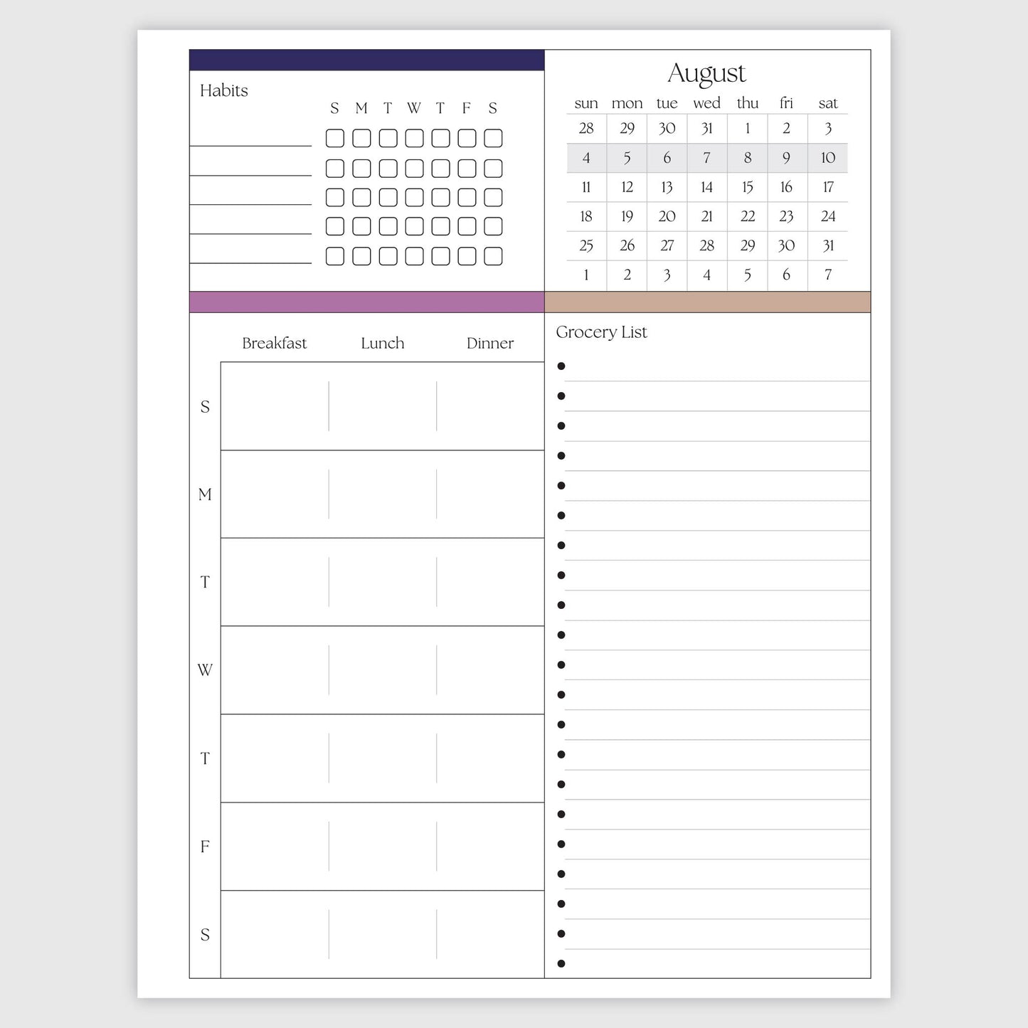 The Works Daily Planner - Galaxy