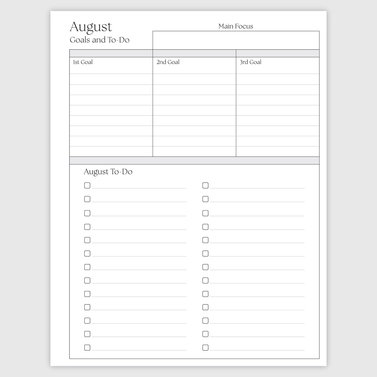 The Works Horizontal Weekly Planner - Midnight