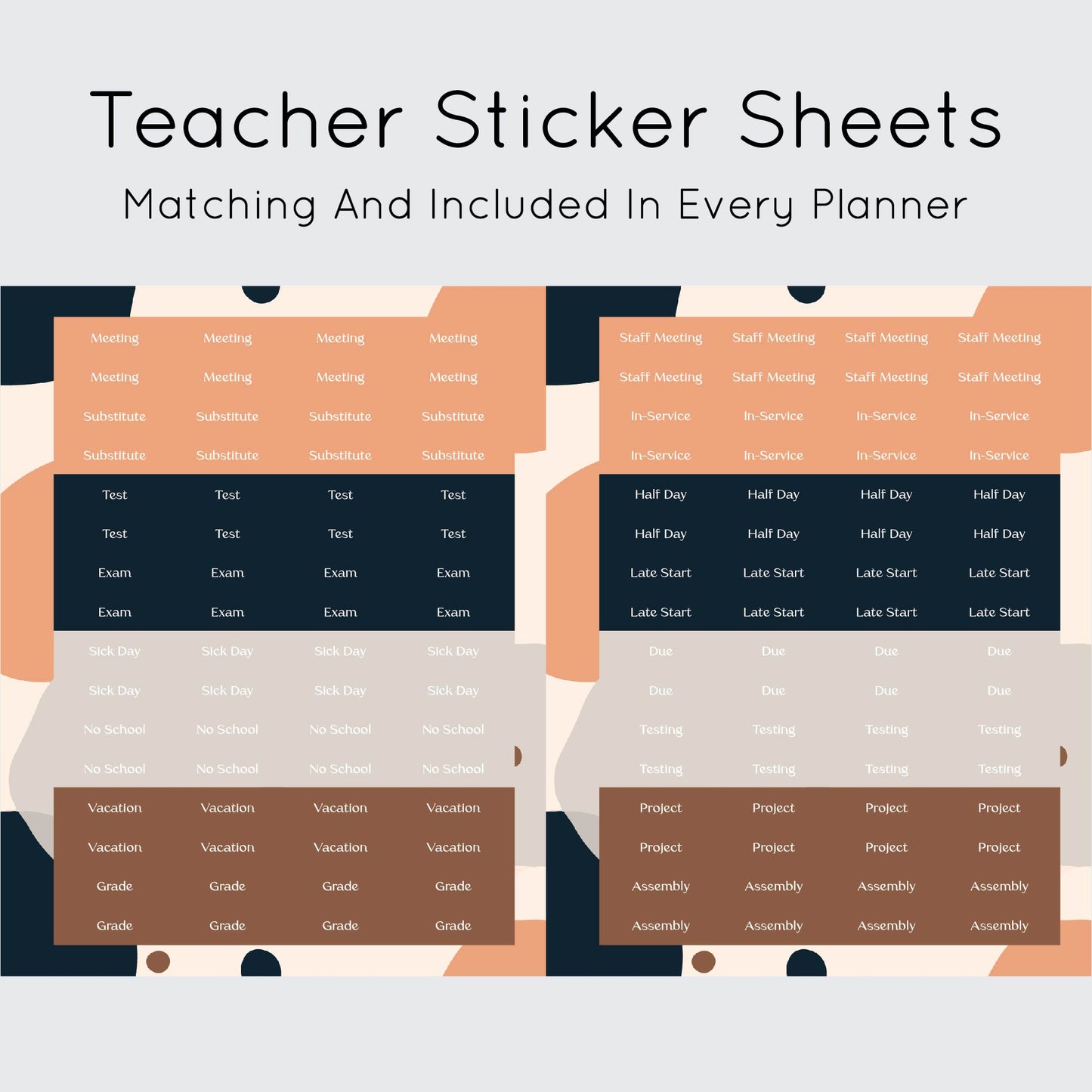 The Teacher Planner - Splattered