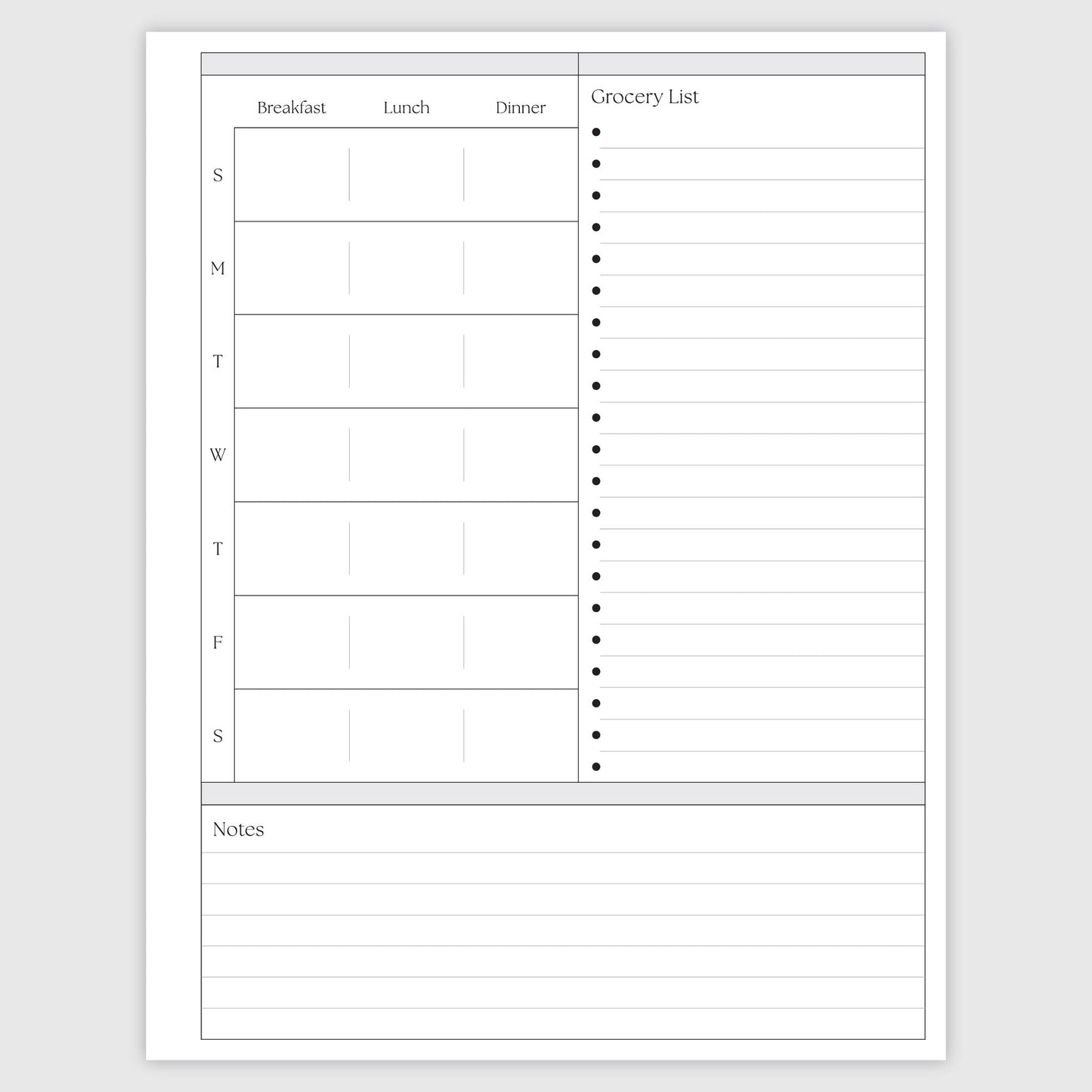 The Works Horizontal Weekly Planner - Colibri