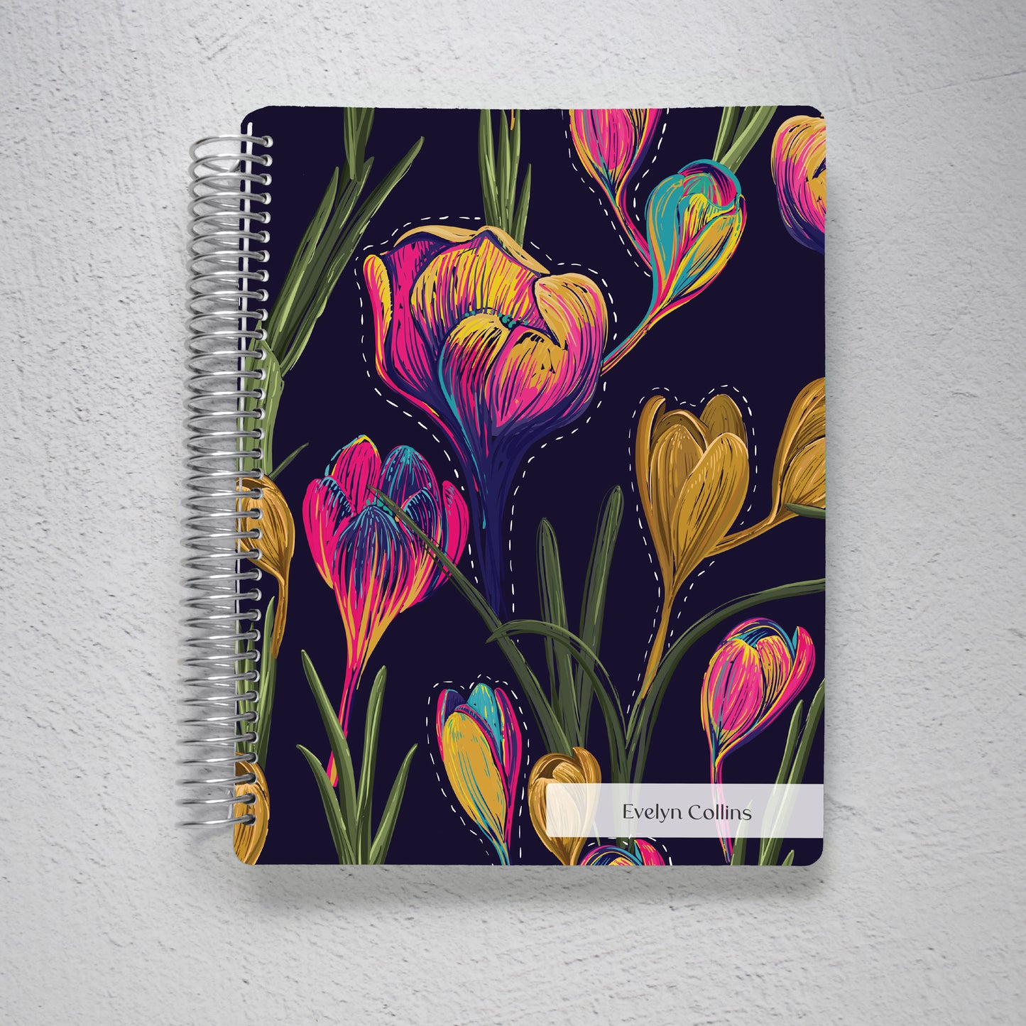 Personalized Notebook - Tulip