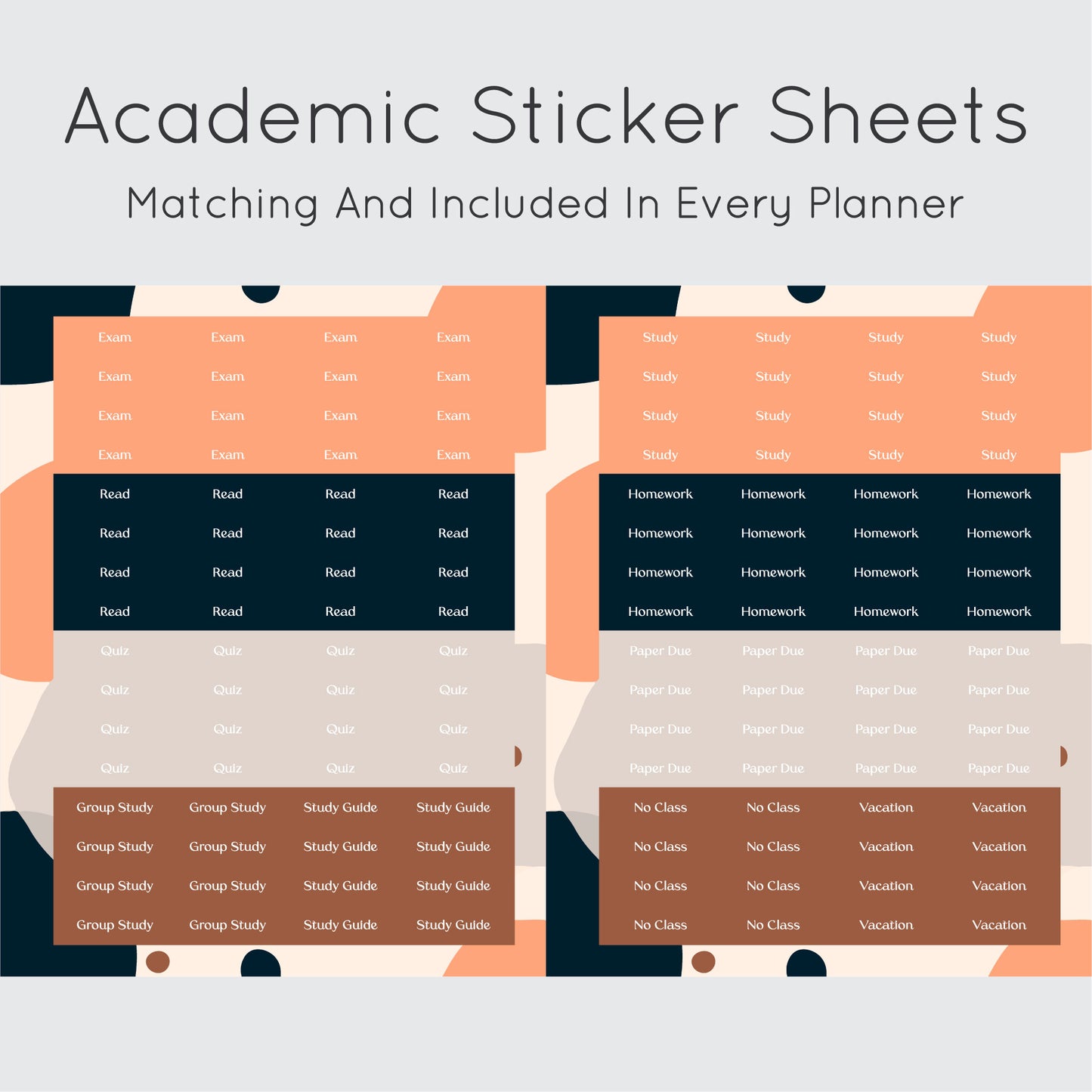 The Academic Vertical Planner - Splattered