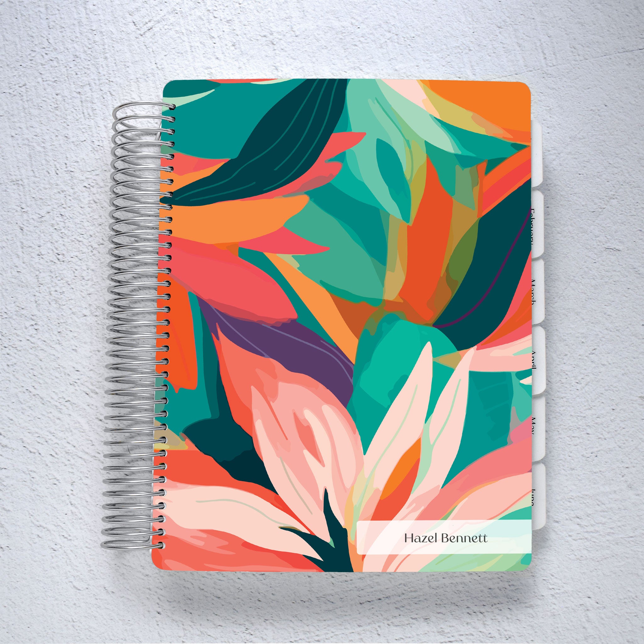 The Works Tropic - Vertical Weekly Planner Personalized - Colibri Paper Co