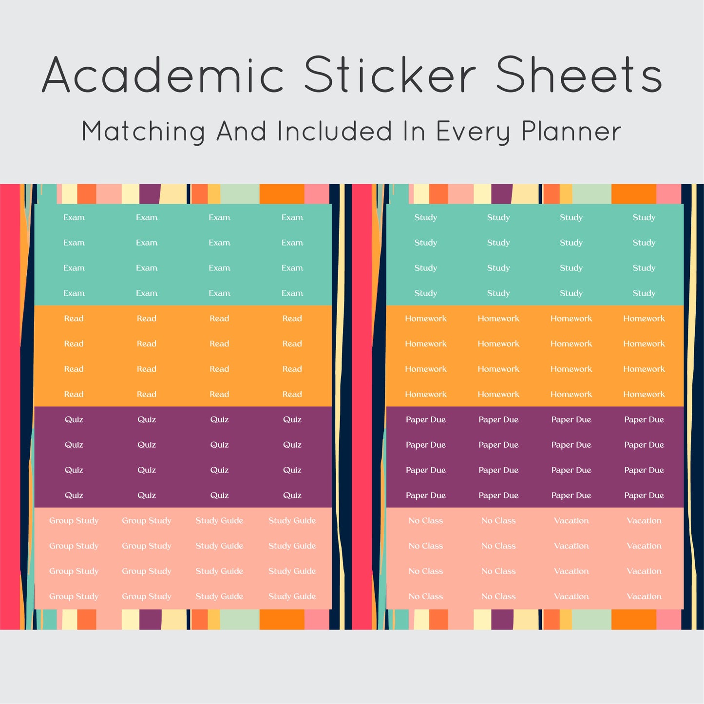 The Academic Vertical Planner - Whimsical