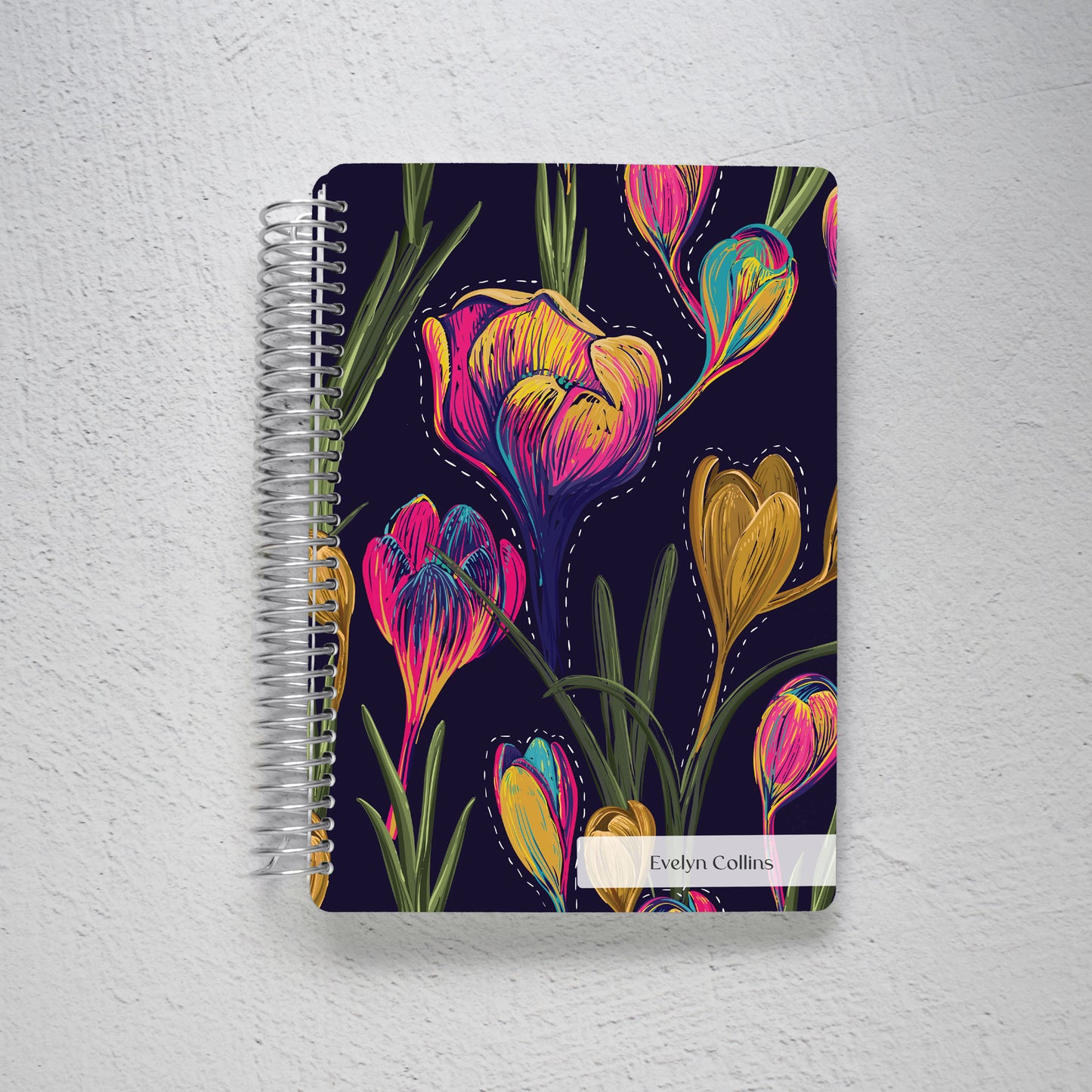 Personalized Notebook - Tulip