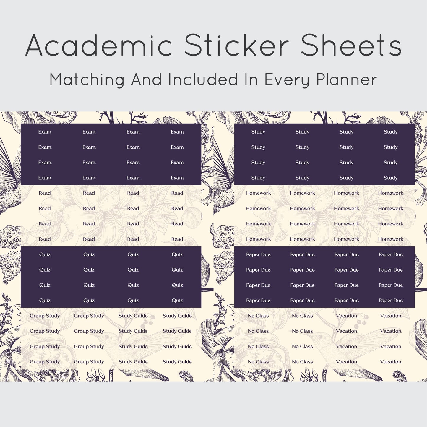 The Academic Horizontal Planner - Colibri