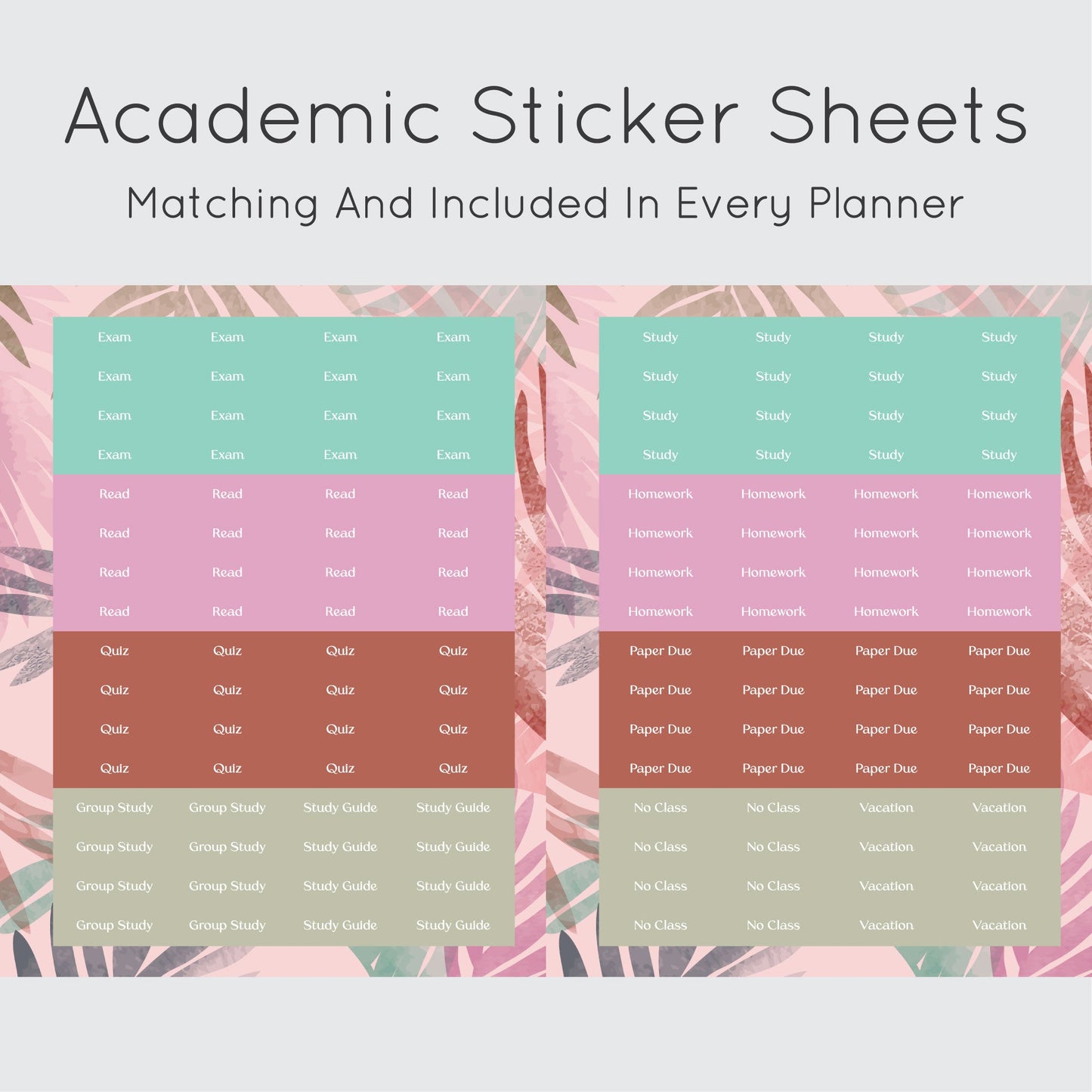 The Academic Vertical Planner - Palms